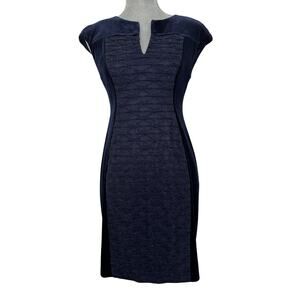 Whimsigoth Dark Romantic Navy Velvet Bodycon Dress Size 4P NWOT Sleeveless